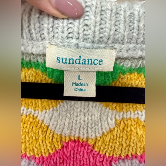 Sundance Chapin Pass Multicolor Striped/Argyle V-Neck Sweater - Picture 4 of 5